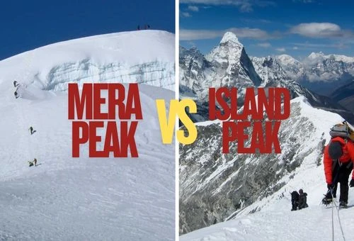 Comparaison entre l’Island Peak et le Mera Peak dans l’Himalaya au Népal