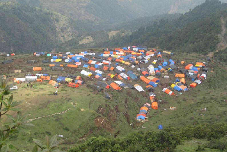 Habitations temporaires à 2 700 m 