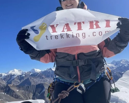 Félicitation Lauriane D'etre Arrivée Au Sommet De Chulu Far Peak M X