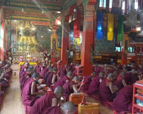 Meditation At Thupten Gompa